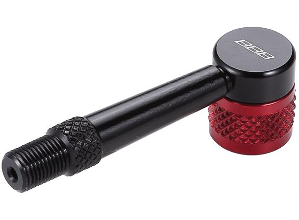 BBB AirPipe BFP-94 Pumpehode adapter 90grader, Presta, Sort 